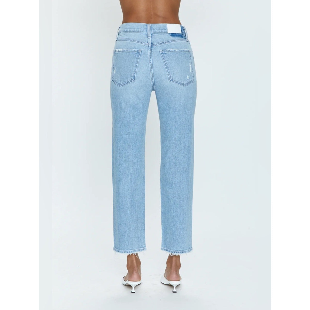 🆕 PISTOLA Charlie High WaistFrayed Ankle Straight Leg Jean SZ 28