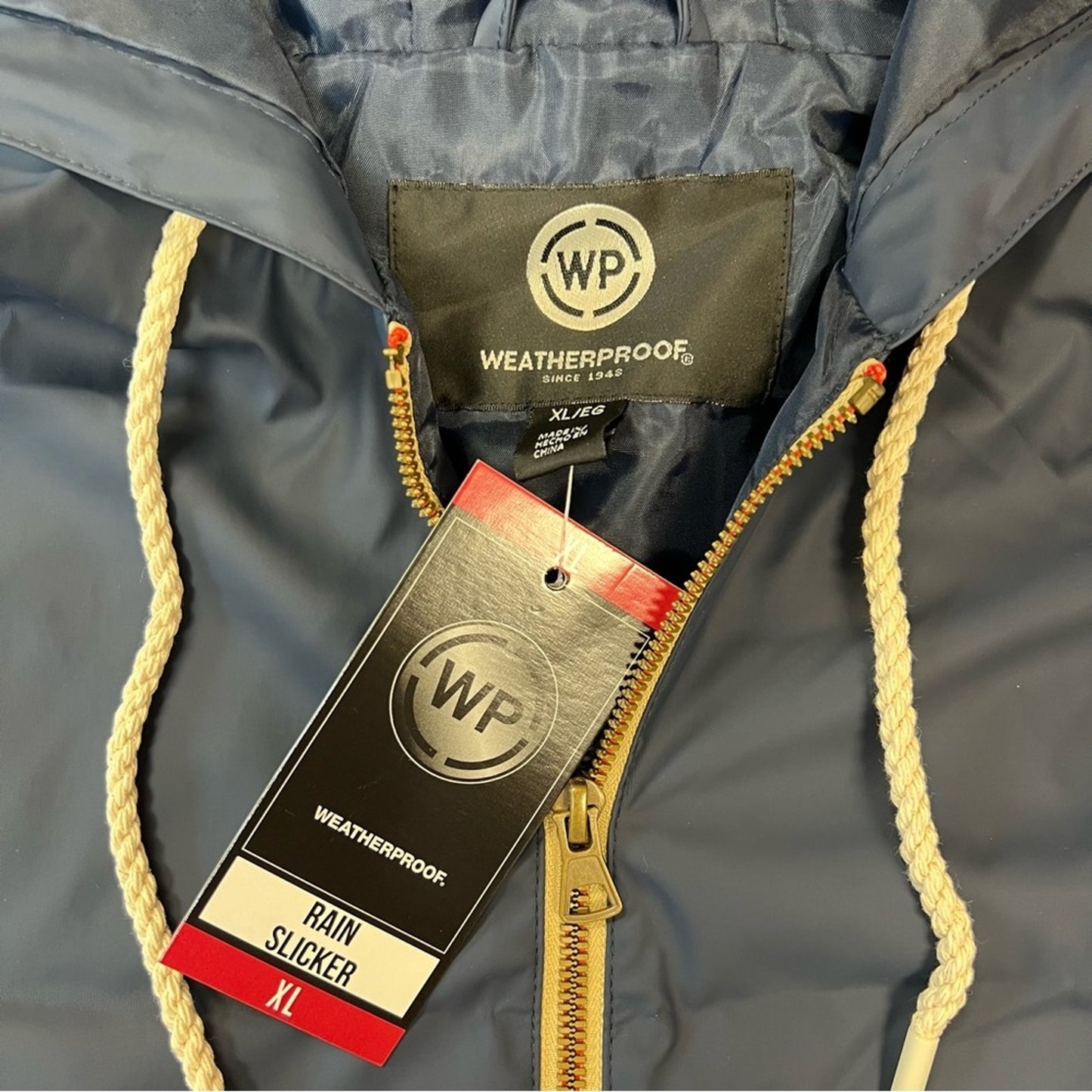 ๐ Menโs Weatherproof rain slicker SZ XL