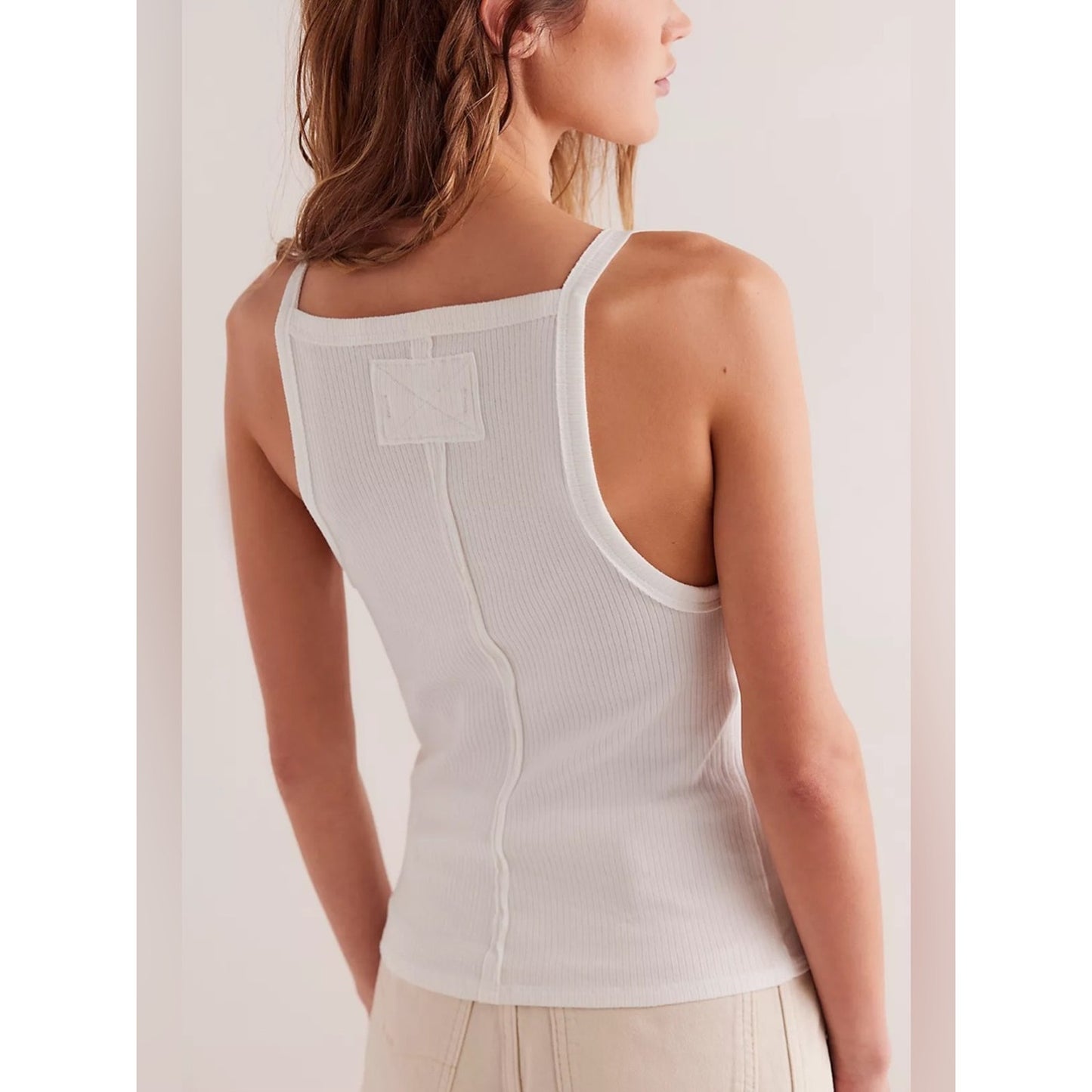🆕 Free People Mia Ivory Tank Top NWT SZ XS
