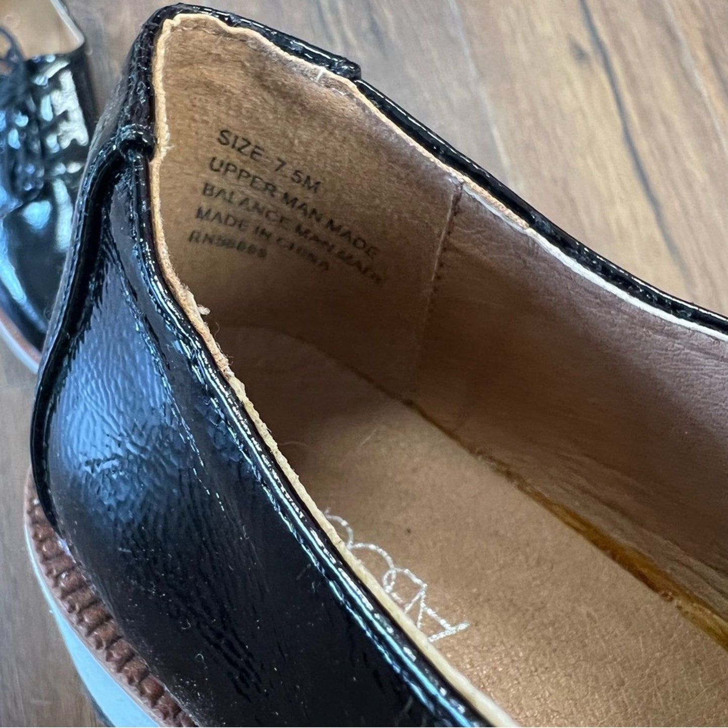 Abound black patten platform loafers SZ 7.5