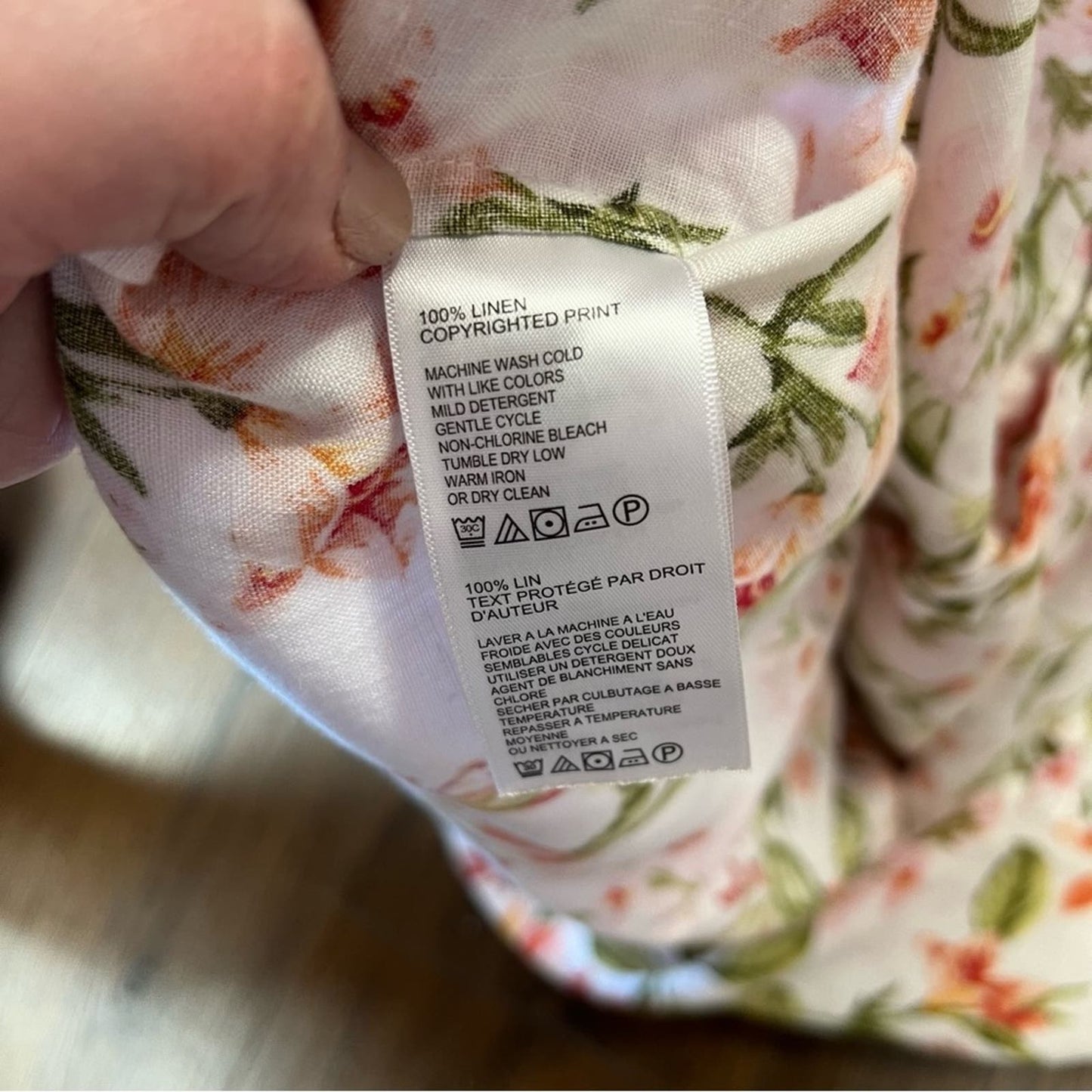 TOMMY BAHAMA Petal Of Honor Floral Linen Shirt SZ MED
