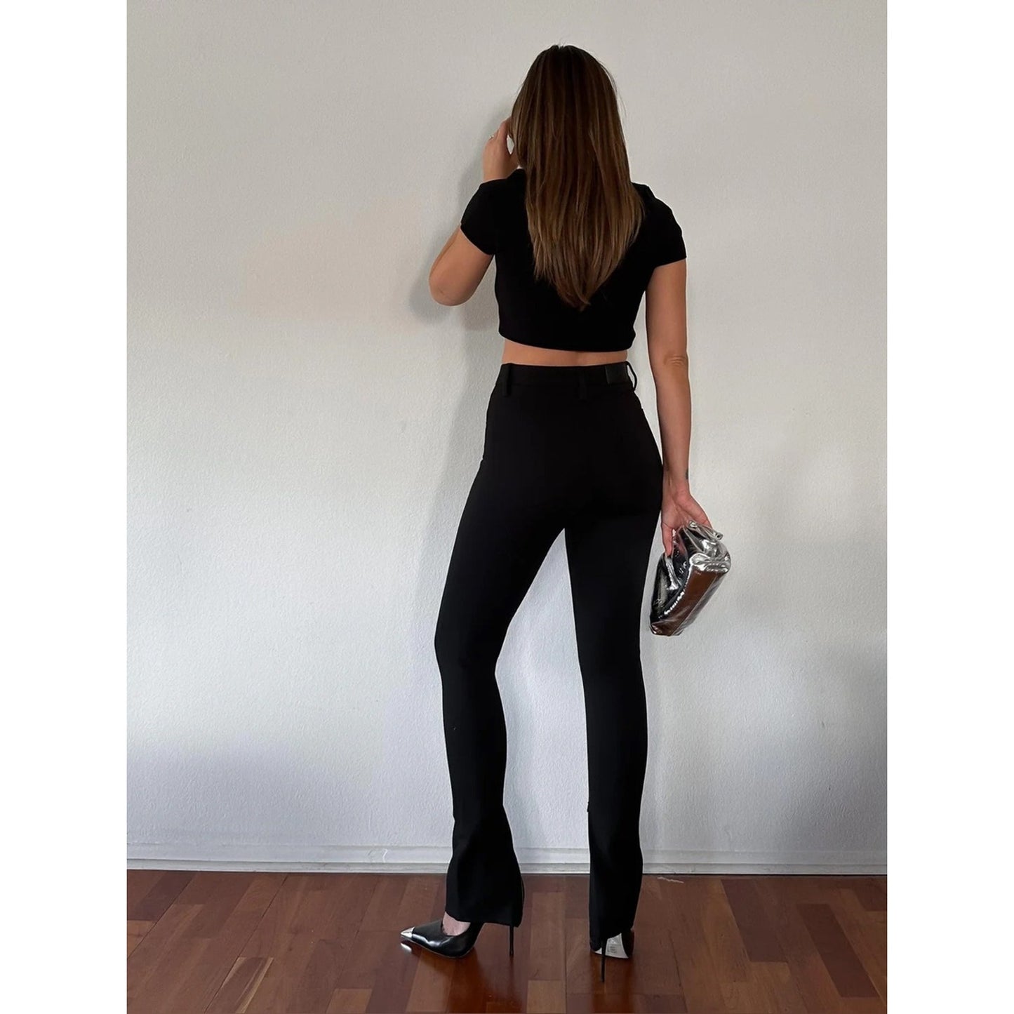🆕 Pistola Kendall Split-Hem High-Waist Pants NWT SZ 24