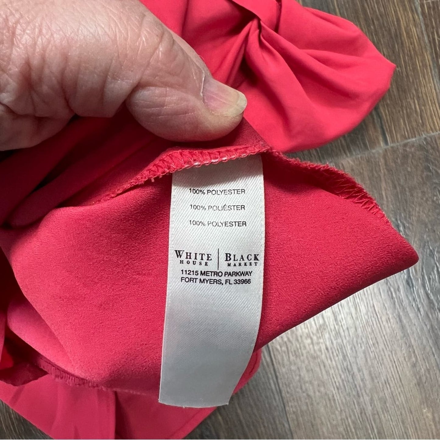 White House black market, coral button, front collared blouse SZ 10
