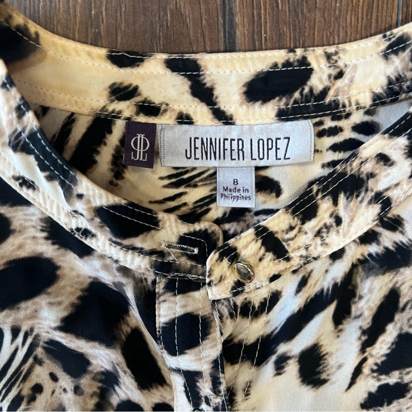 Jennifer Lopez animal print romper SZ 8