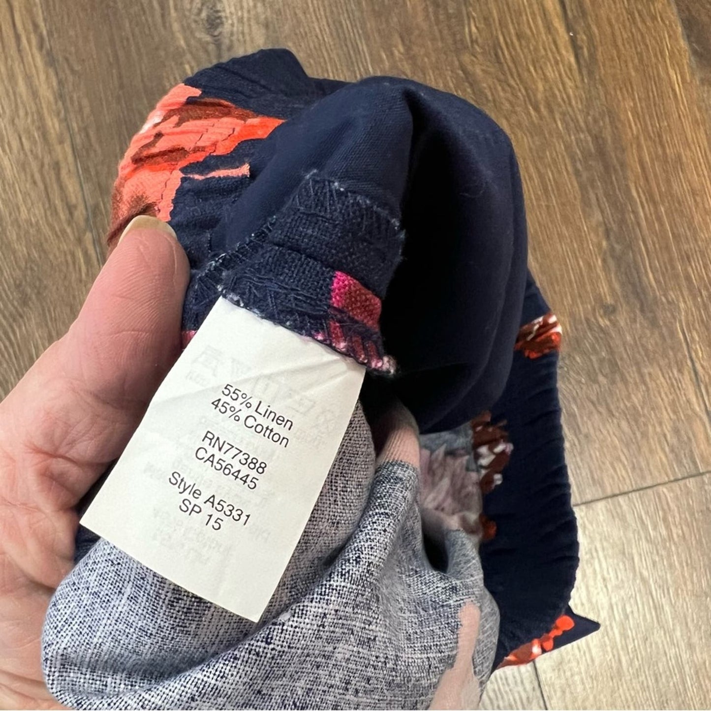 J.Crew factory navy floral linen blend shorts SZ 12