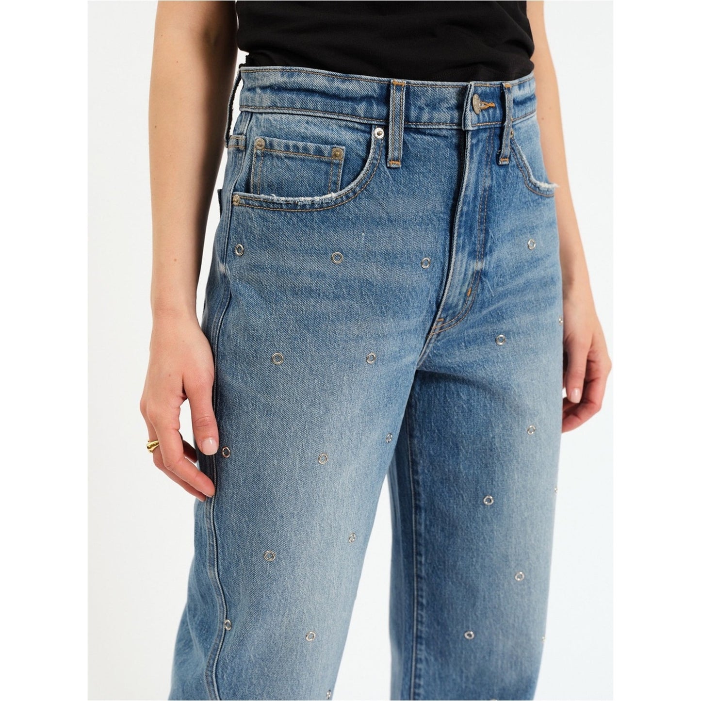 🆕 DAZE DENIM HIGH RISE BARREL LEG JEAN NWT SZ 25