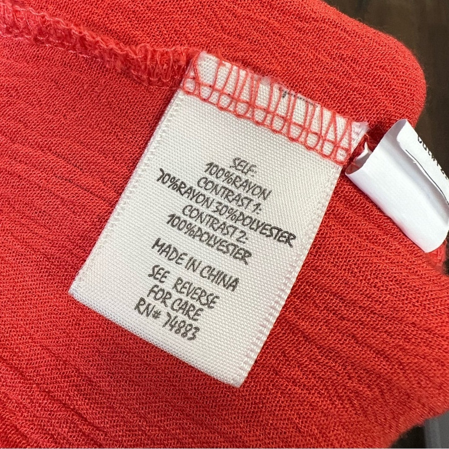 Adiva coral eyelet tunic SZ MED