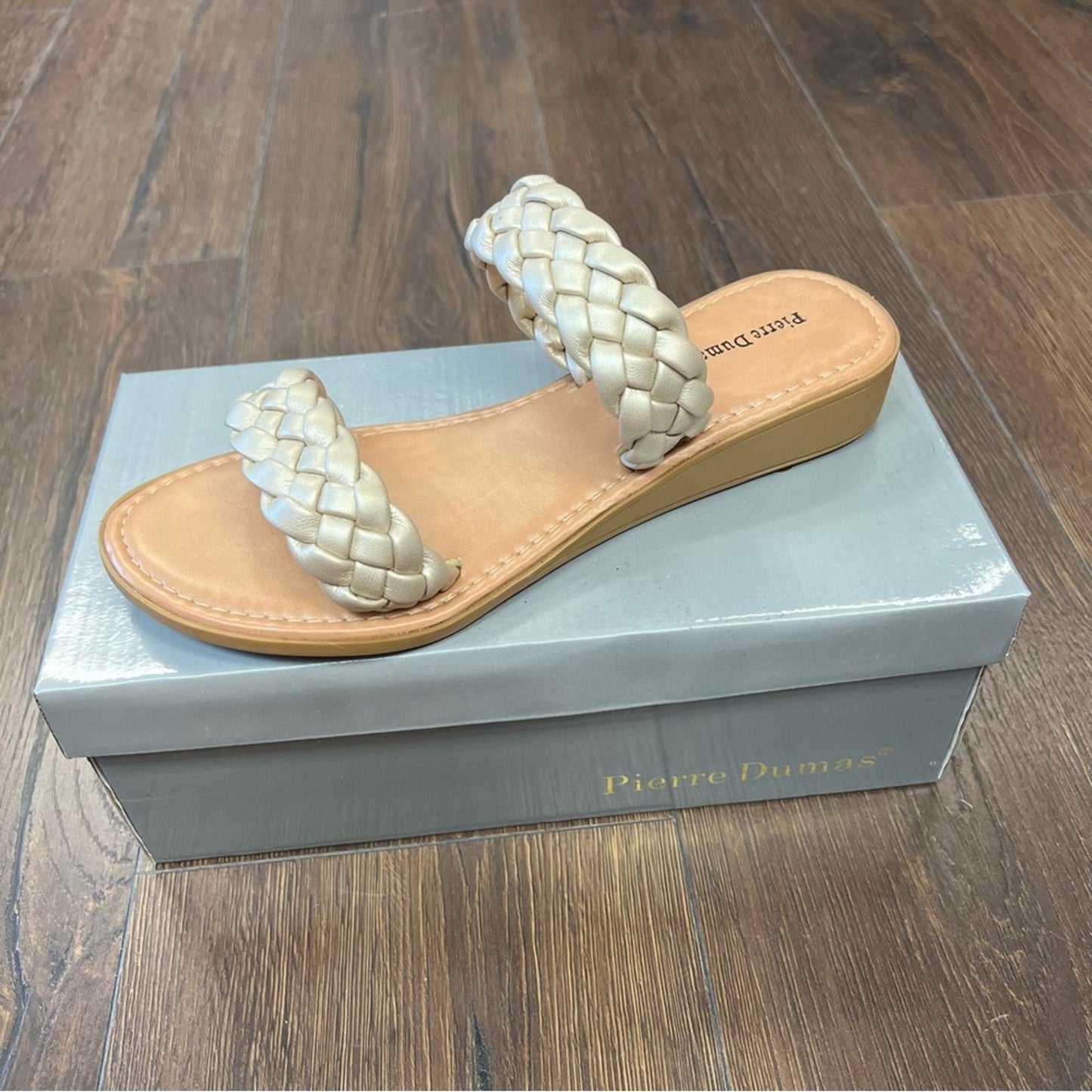 🆕 Pierre dumas braided slide sandals SZ 11