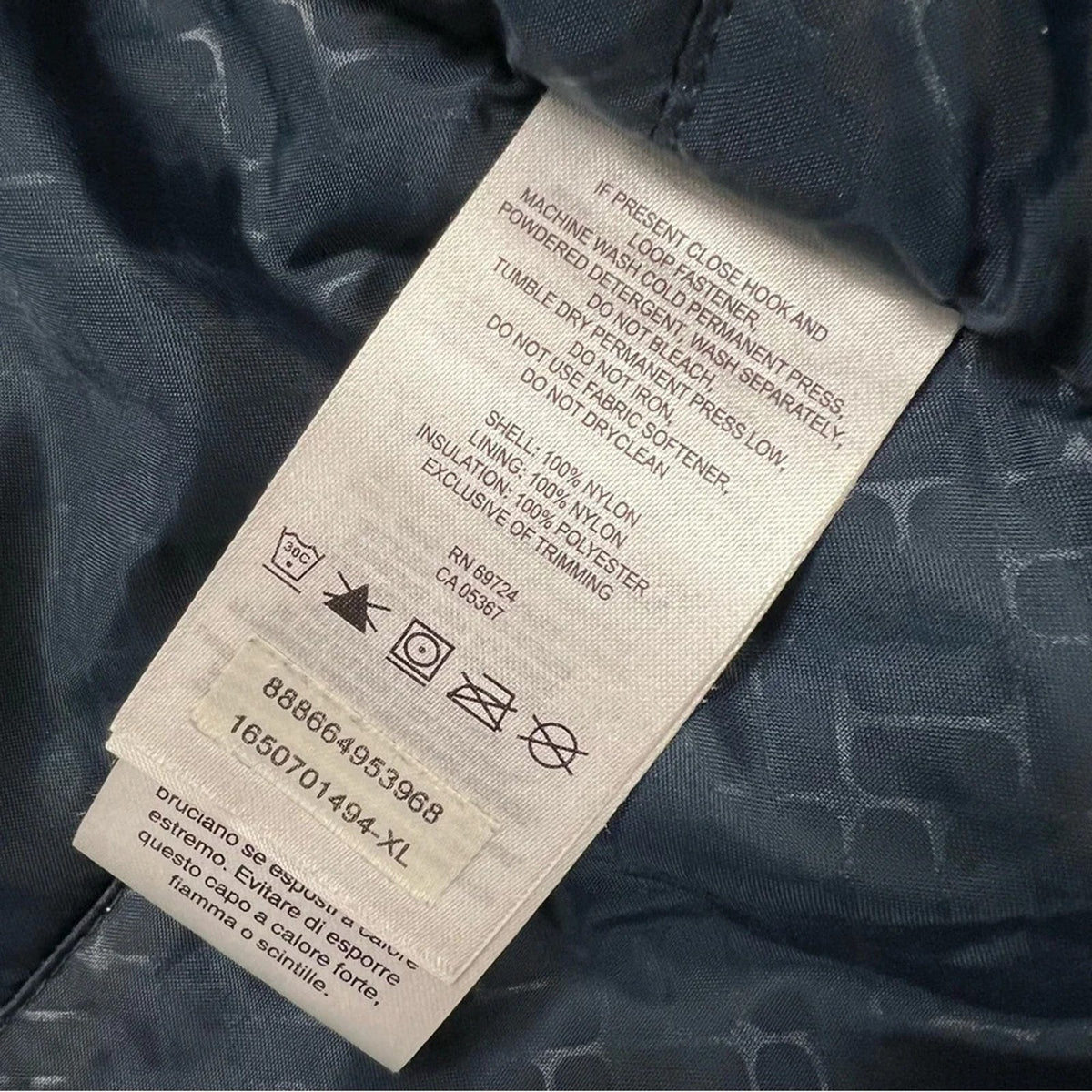 Men’s Columbia two tone blue winter coat SZ XL