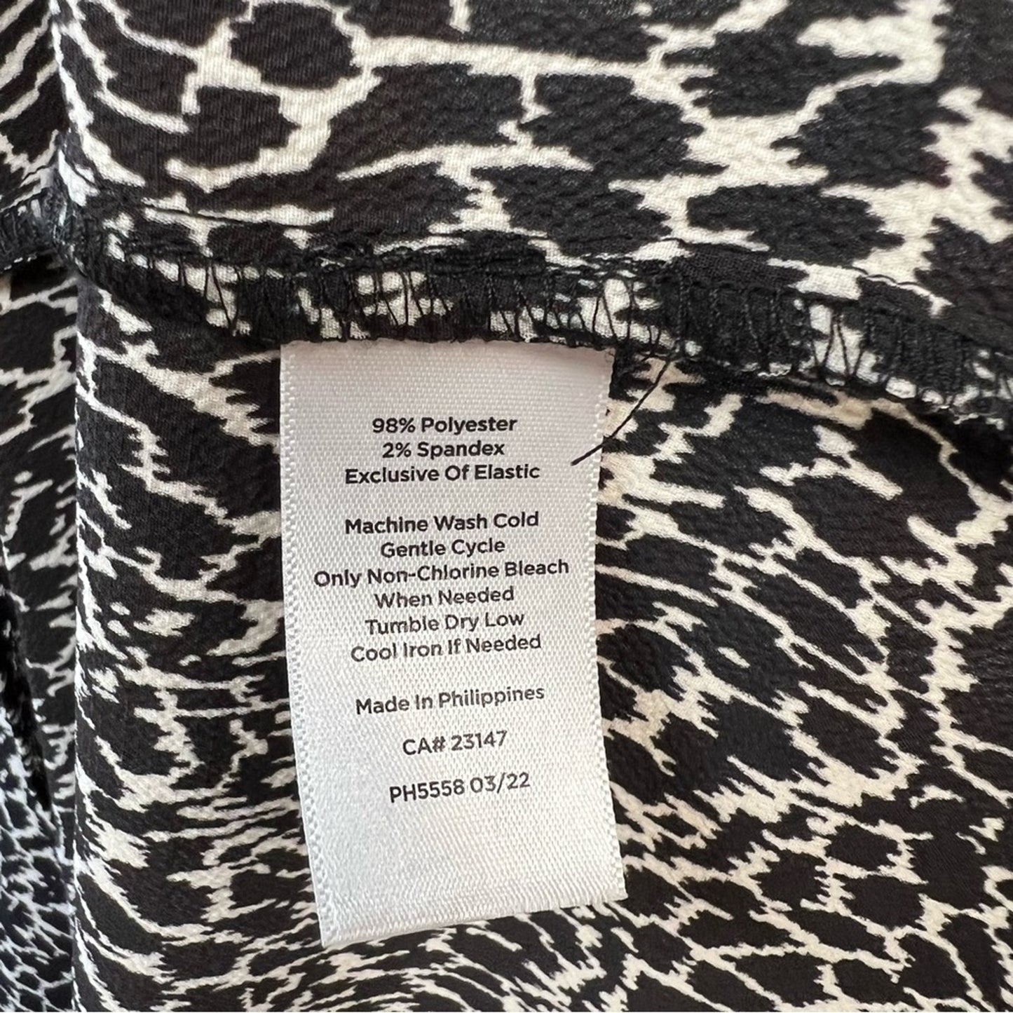 Talbots black and white high neck tank SZ SM
