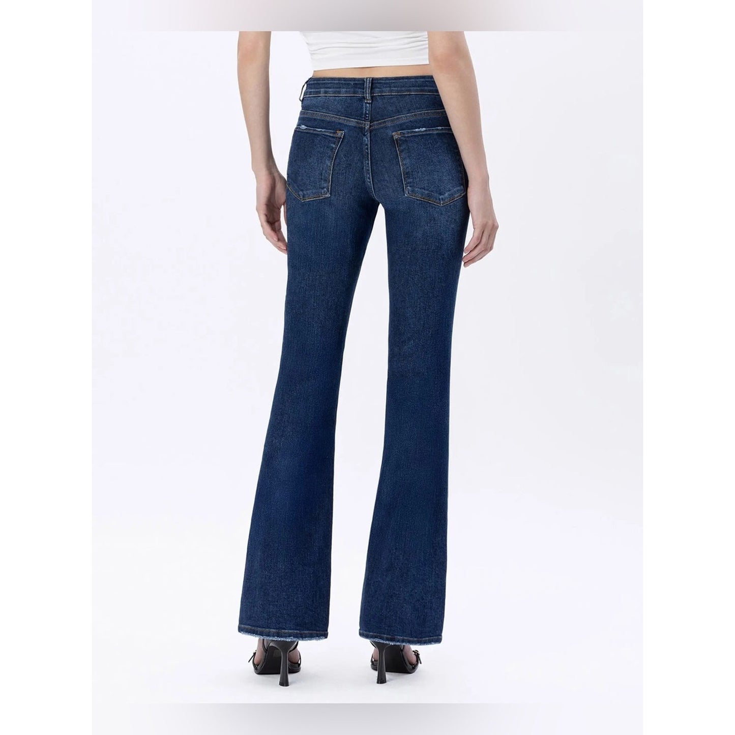 🆕 Lovervet Mid-rise Relaxed Boot Cut Dark Wash Jeans NWT