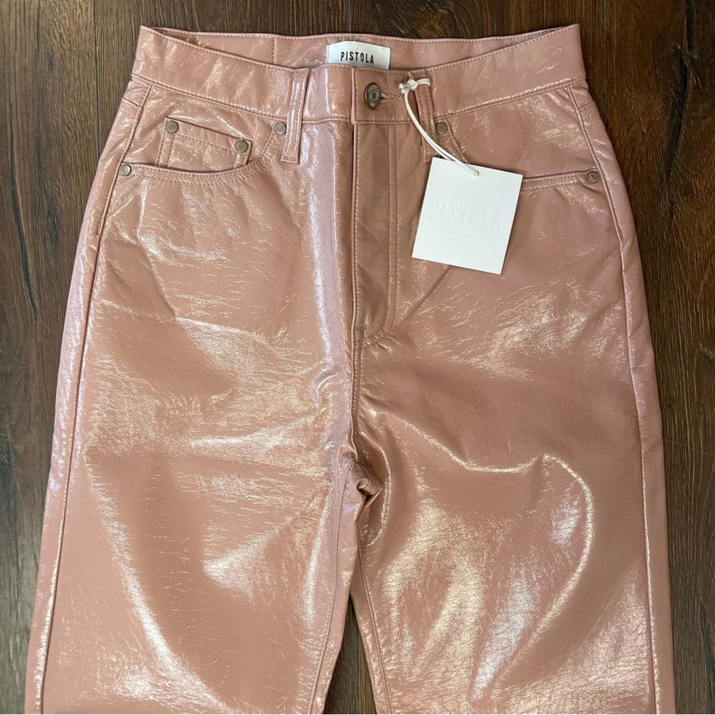 New Pistola Dusty Rose Straight Leg Pant NWT SZ 28