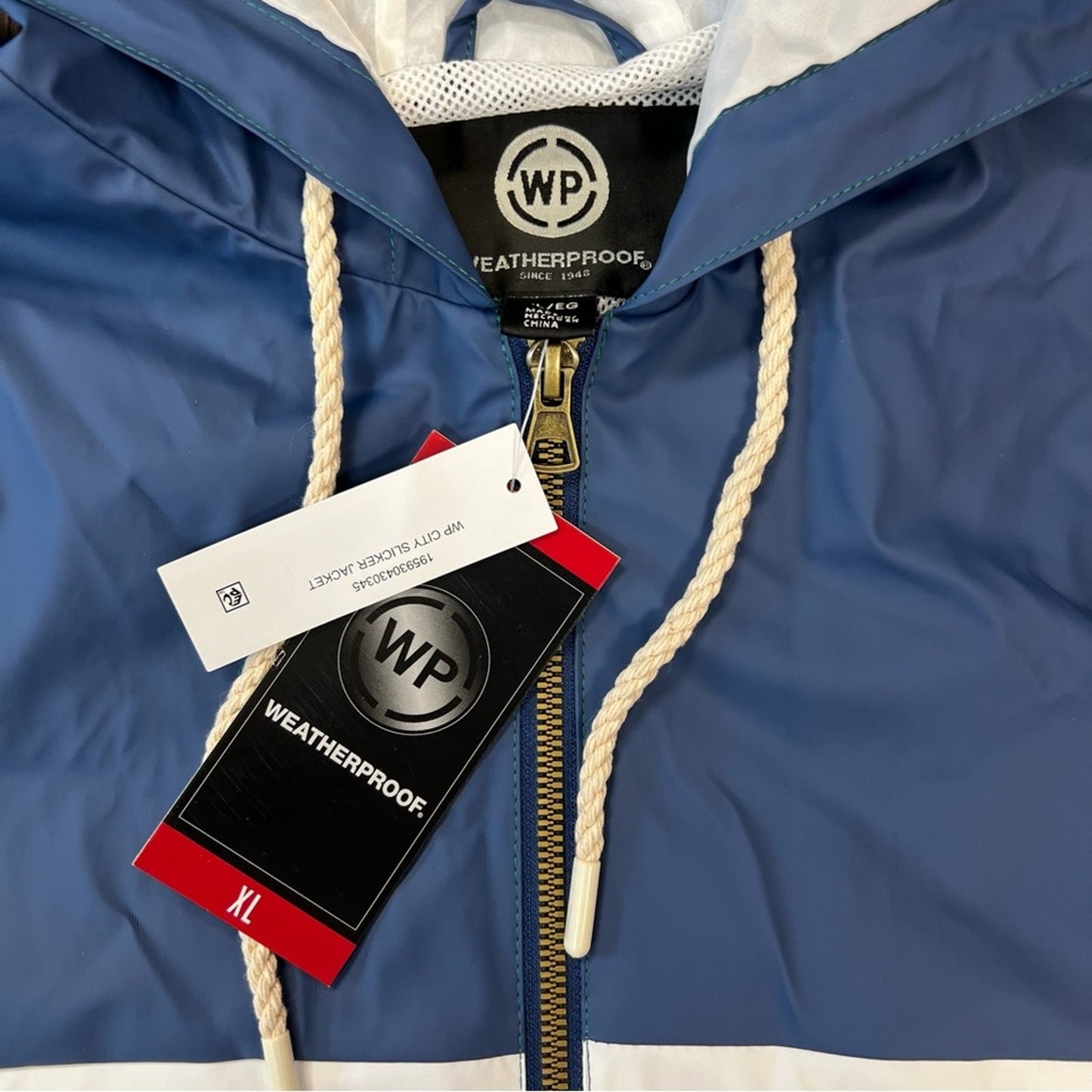 ๐ Menโs Weatherproof rain slicker SZ XL