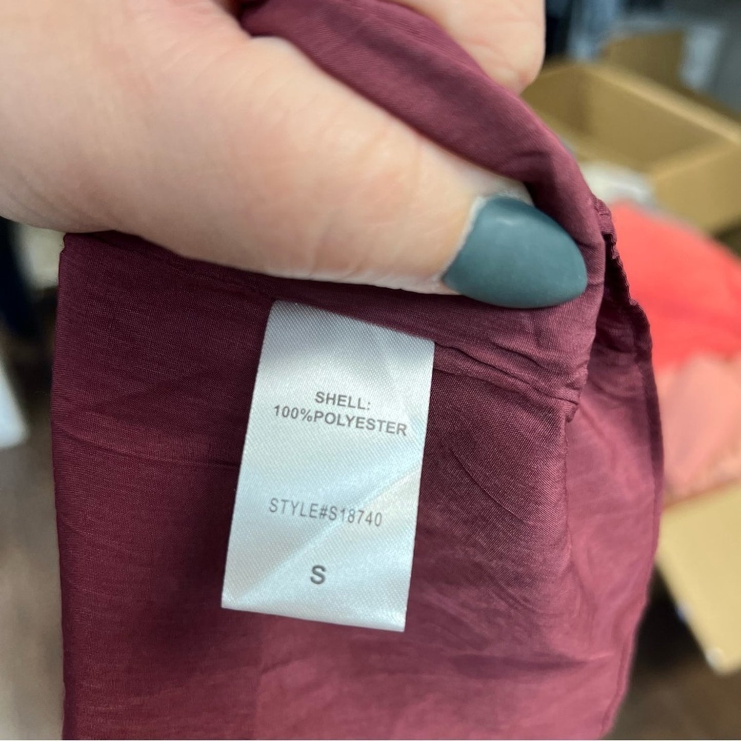 Mustard Seed Burgundy Peasant Dress SZ SM