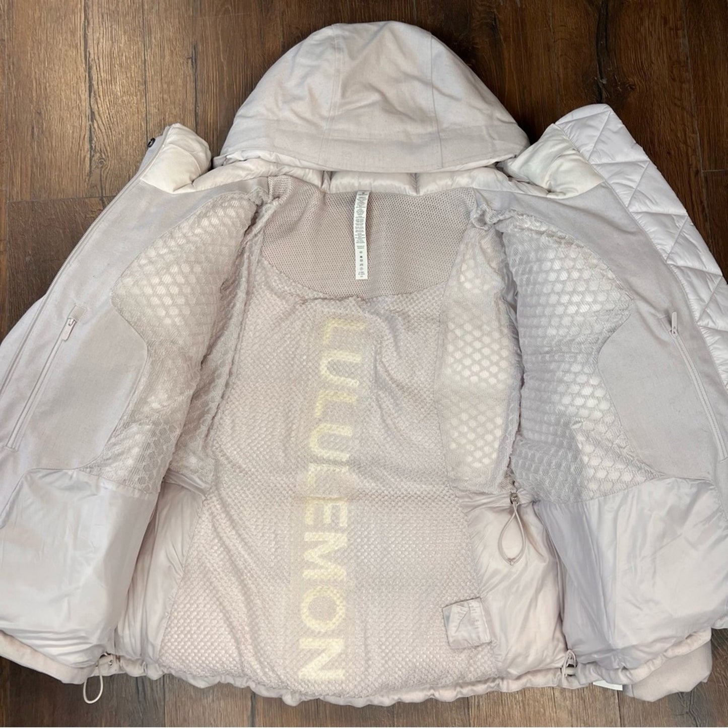 NEW Lululemon Wunder Puff Jacket *Wool Heathered Light Chrome SZ 10