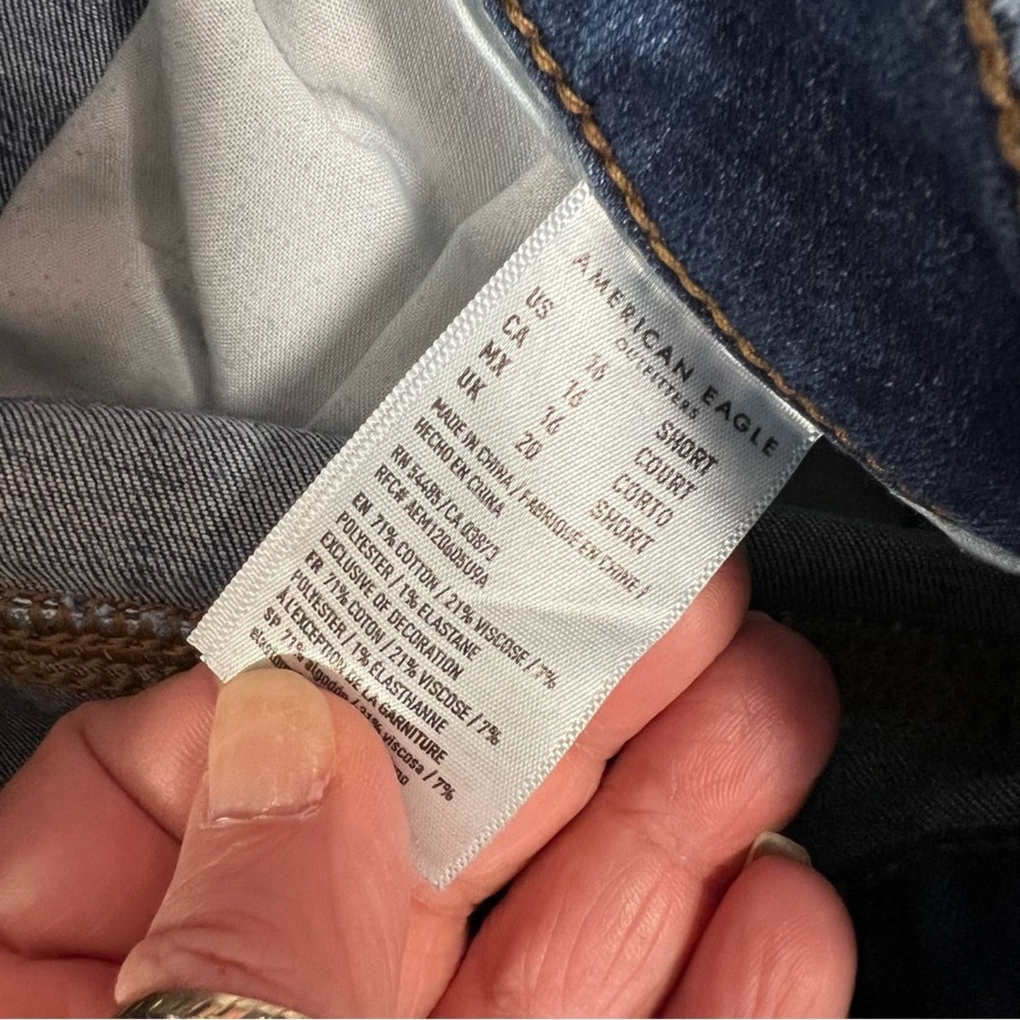 American Eagle high-rise jegging SZ 16 short
