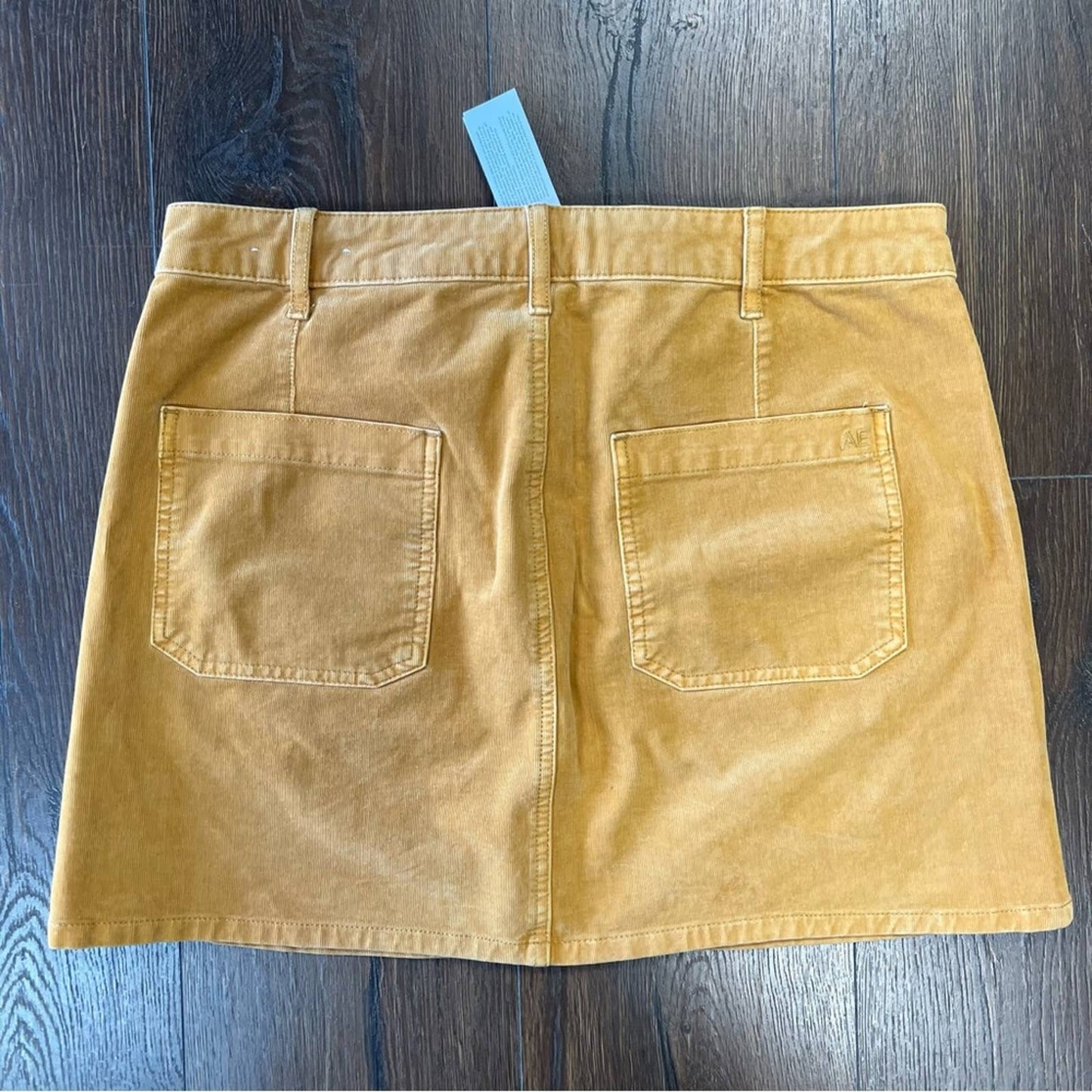 🆕 American Eagle yellow corduroy mini skirt SZ 12