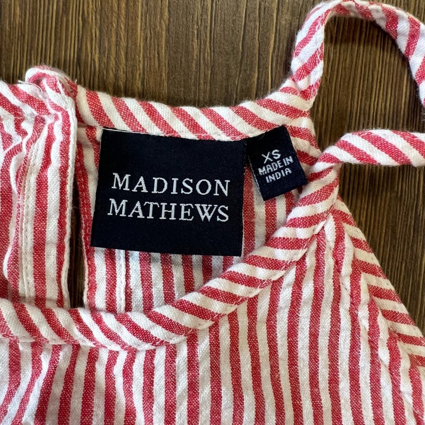 Madison Mathews striped Tank SZ XS