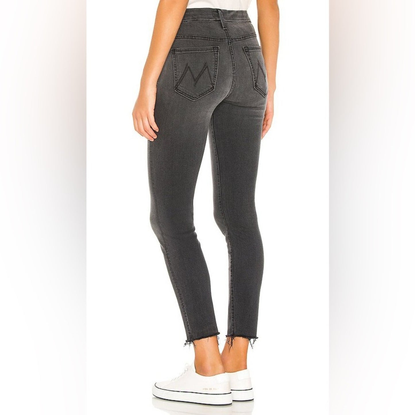 MOTHER high waisted looker ankle fray jeans SZ 30/10