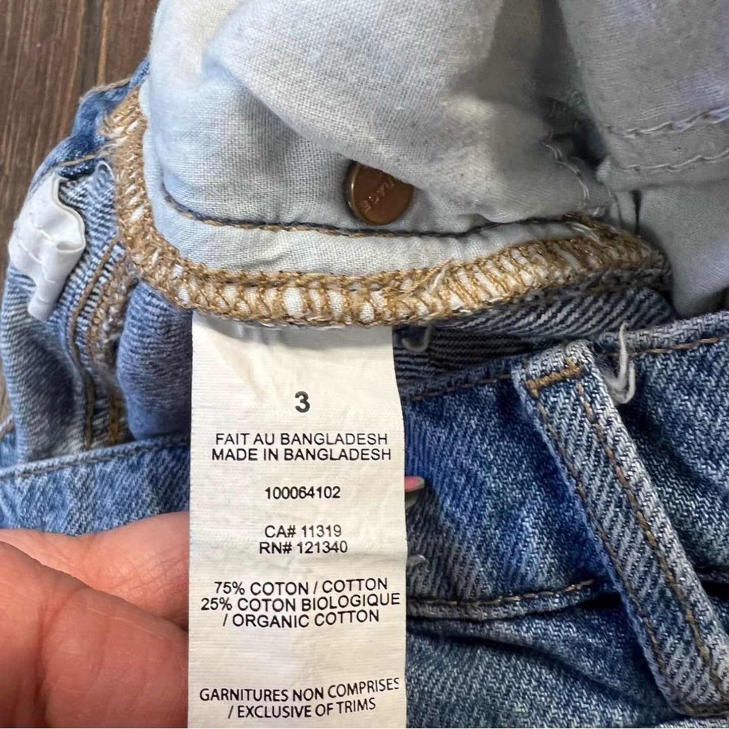 Garage denim shorts SZ 3