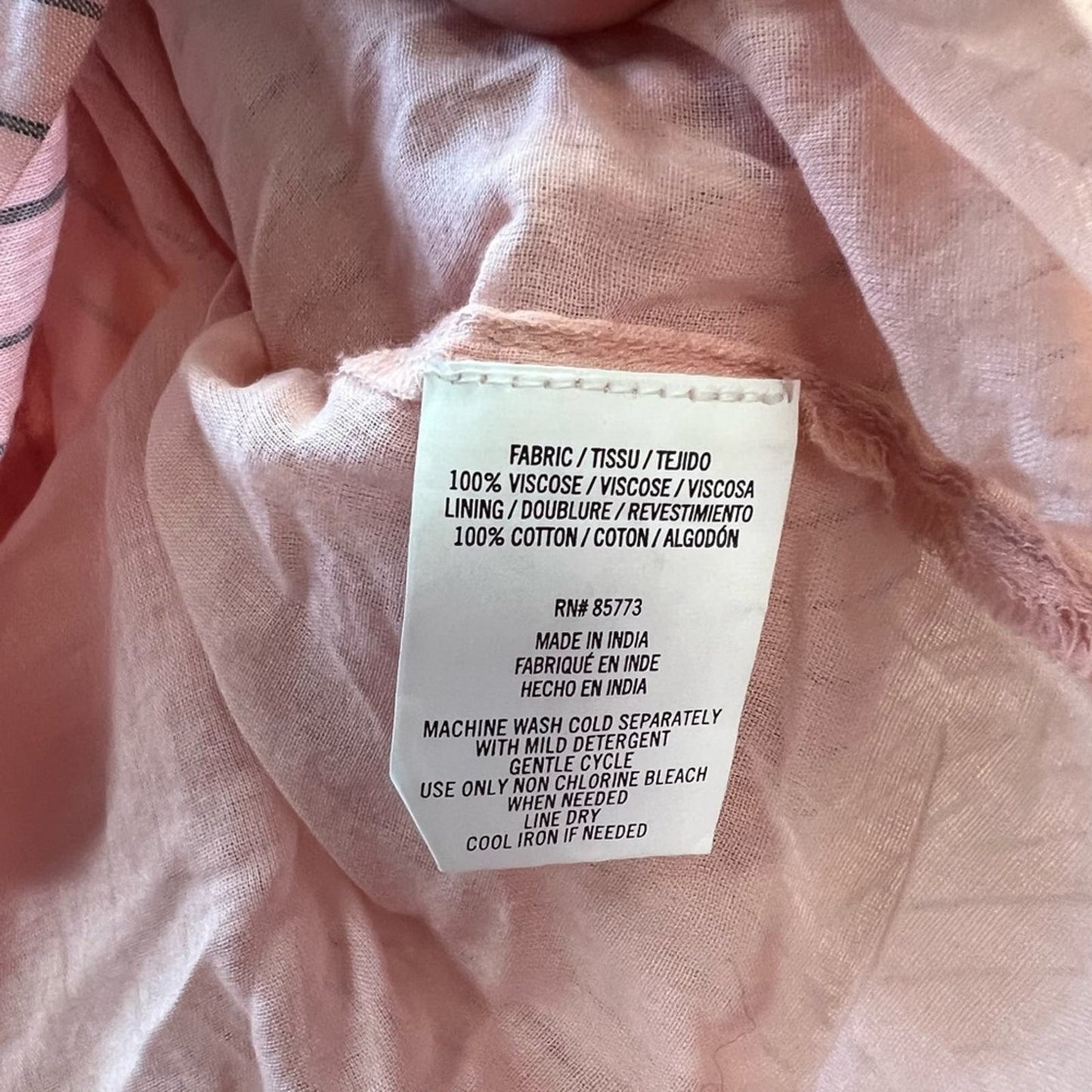 O’Neill pink striped sundress SZ LG