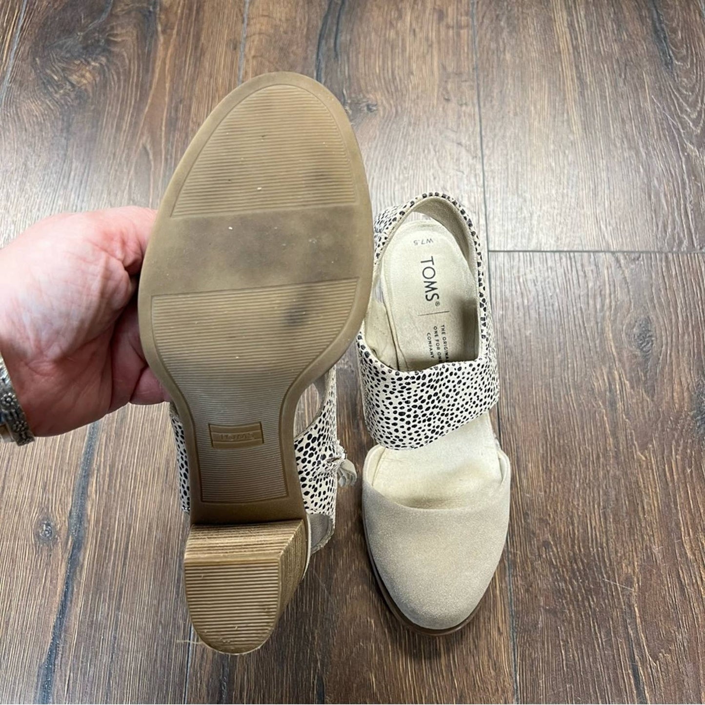 TOMS Majorca Closed Toe Dress Womens Sandal SZ 7.5
