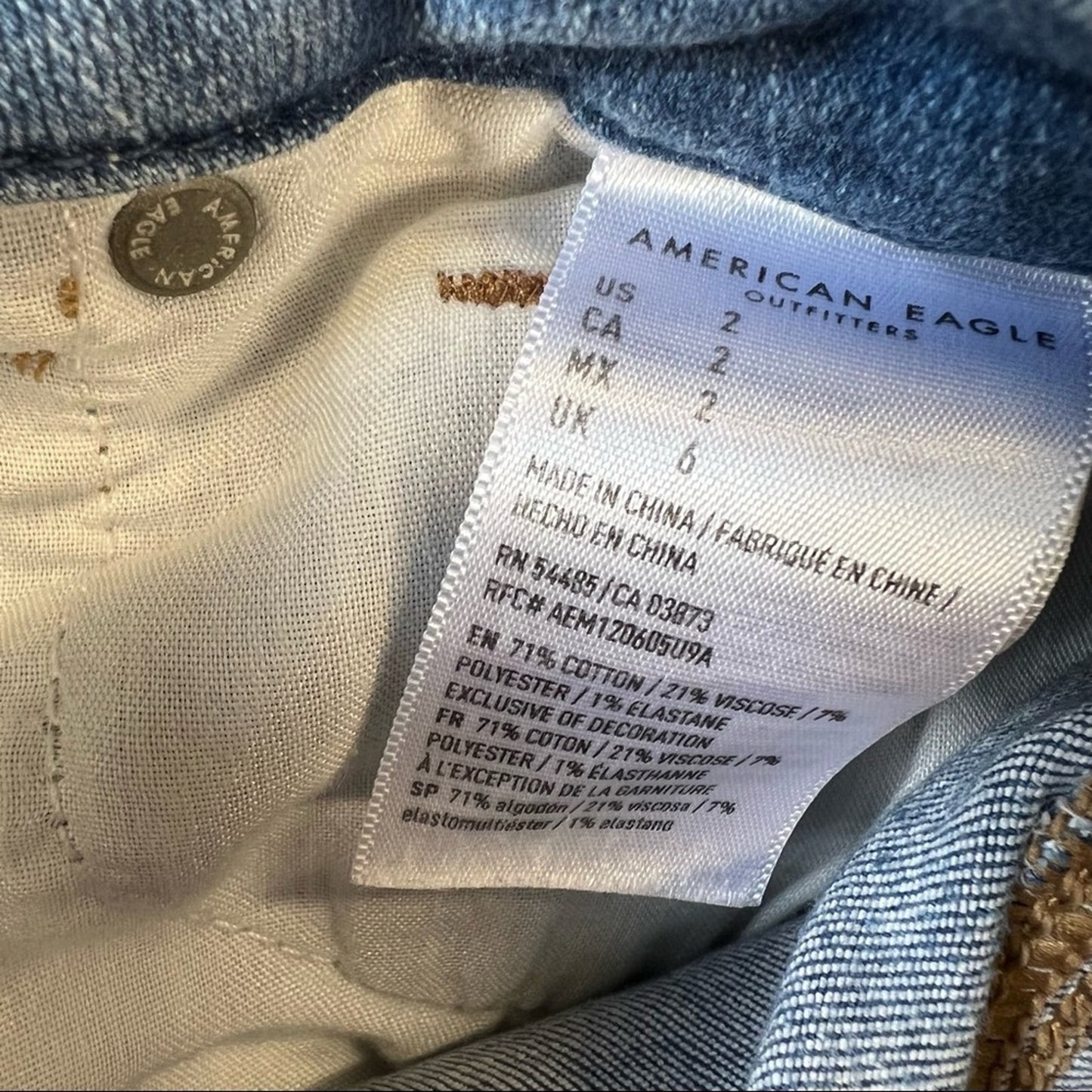 American Eagle curvy high-rise Shortie SZ 2