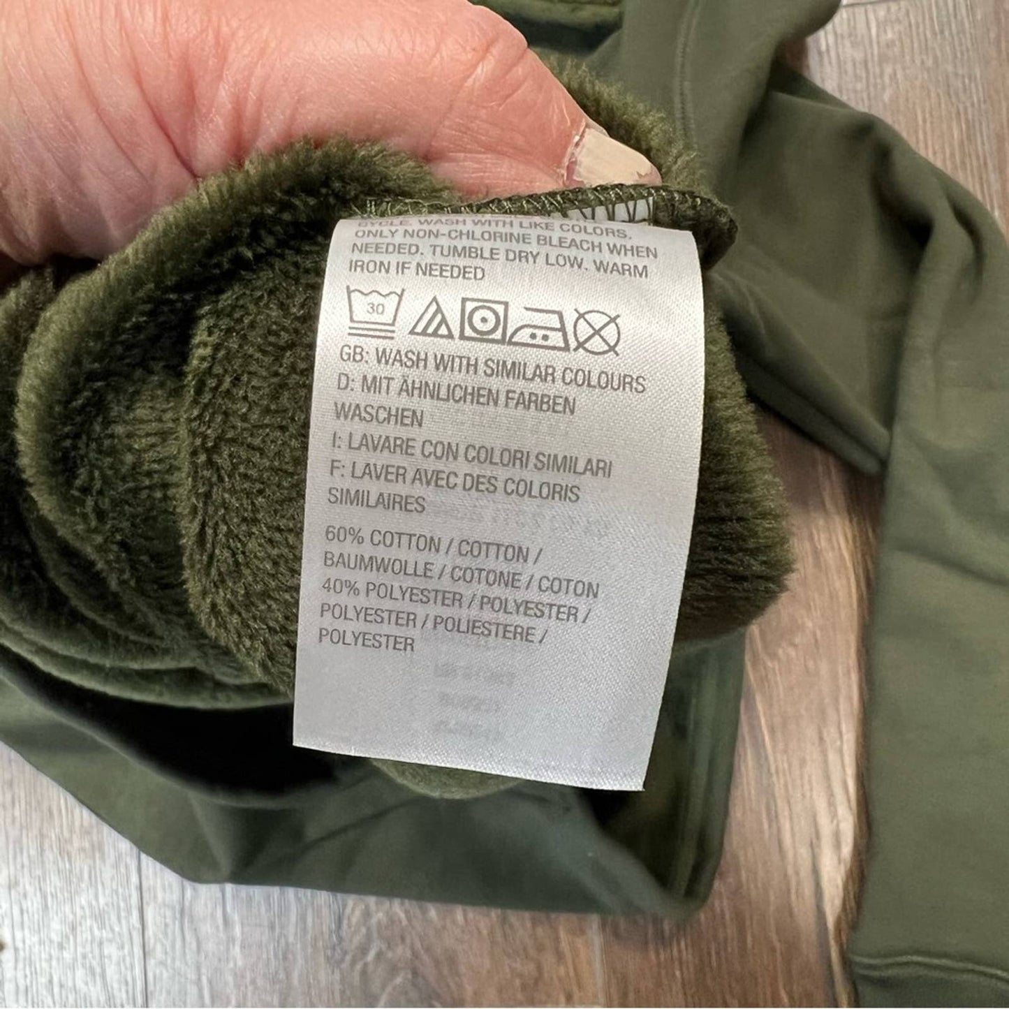 D&Co active quarter zip fleece lined sweatshirt SZ XS