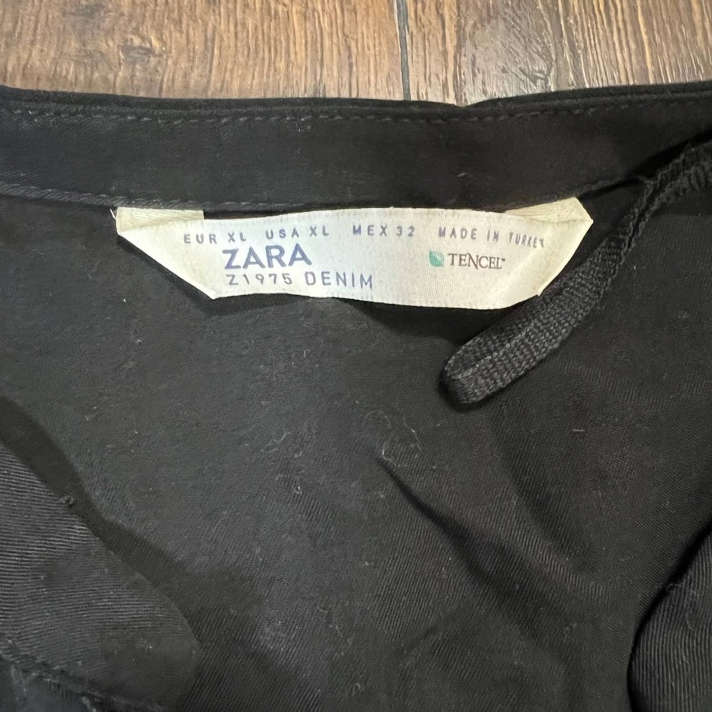 Zara black button down dress SZ XL