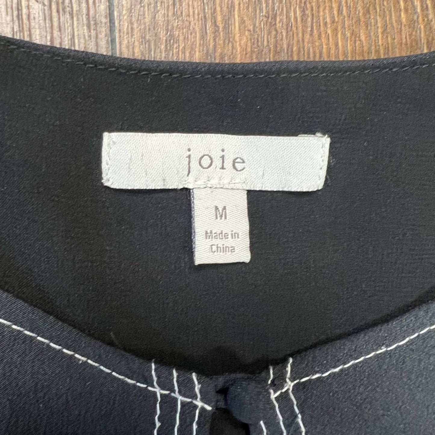 Joie tiered dress with silver detail SZ MED