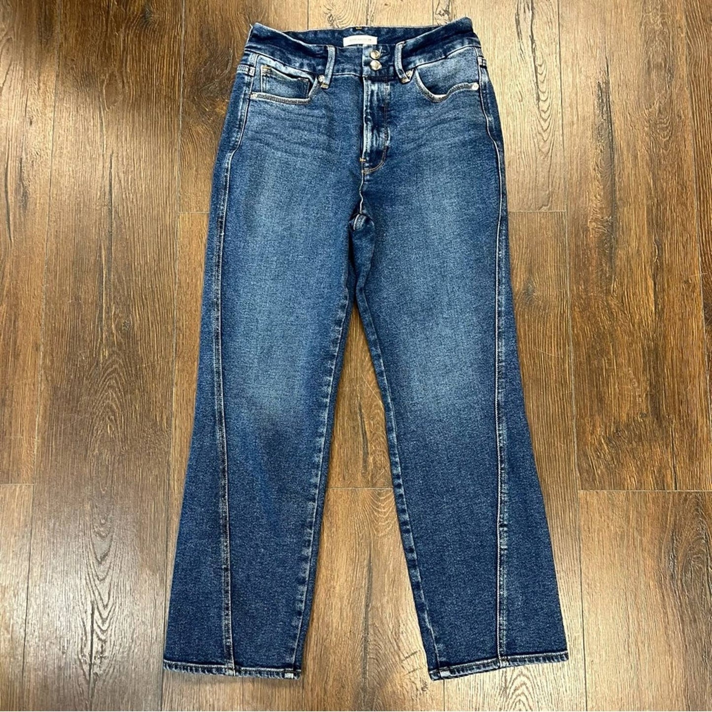 Good American Good Straight twisted seam Jeans SZ 28/6