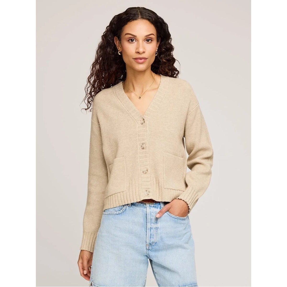 🆕 Gentle Fawn V-Neck Mabel Sweater Cardigan-Bone SZ XS