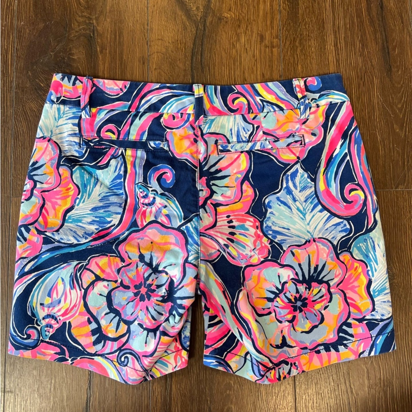 Lilly Pulitzer Jayne Nauti Navy Boho Bateau SZ 4