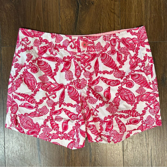 Lilly Pulitzer pink seashell shorts SZ 4