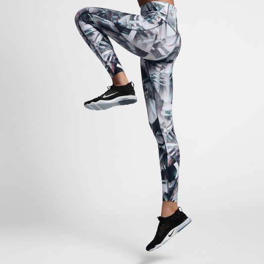 NIKE WOMENS POWER LEGEND BOTANICAL FRESH PRINTED TRAINING TIGHTS SZ MED