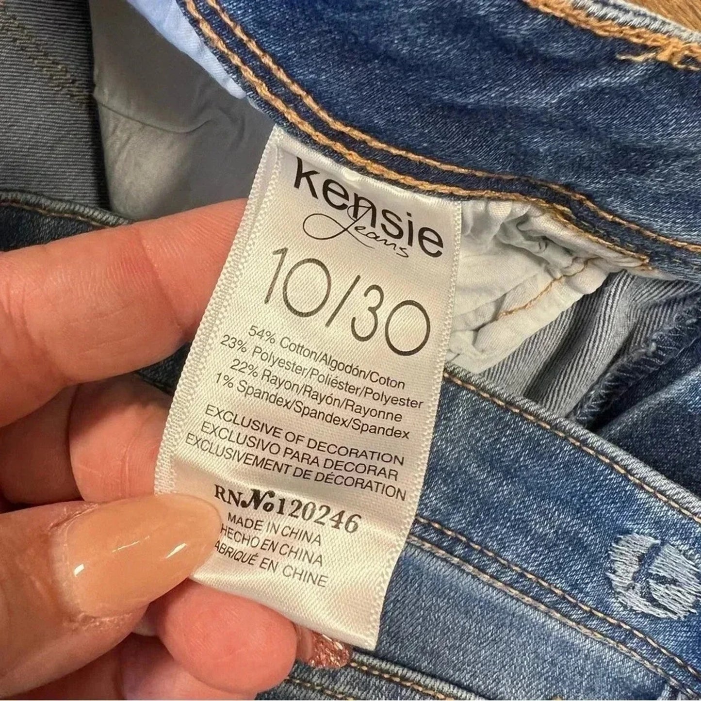 Kensie‎ floral embroidered jeans SZ 10/30