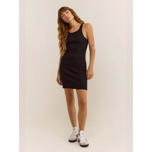 🆕 Z Supply Black Rib Mini Dress NWT SZ SM
