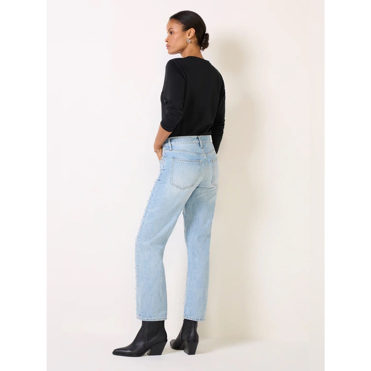 🆕 PISTOLA Lexi Mid Rise Straight Leg Jean-Aries SZ 26