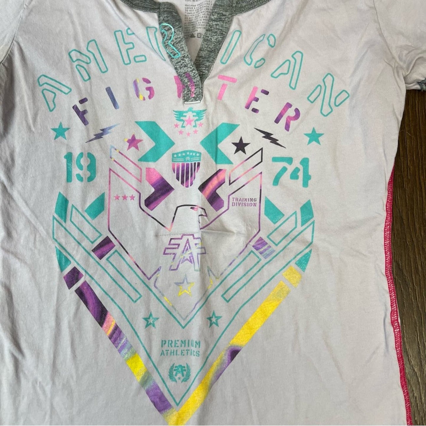 AMERICAN FIGHTER Light Purple Callaway T-Shirt SZ MED