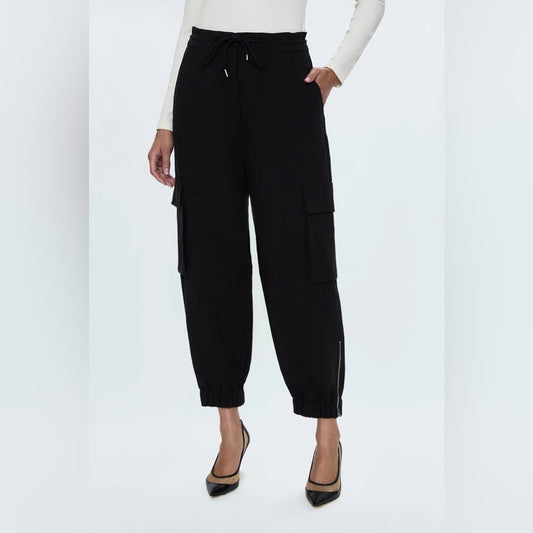 🆕 PISTOLA Dakota Stylish Black Cargo Joggers SZ 27