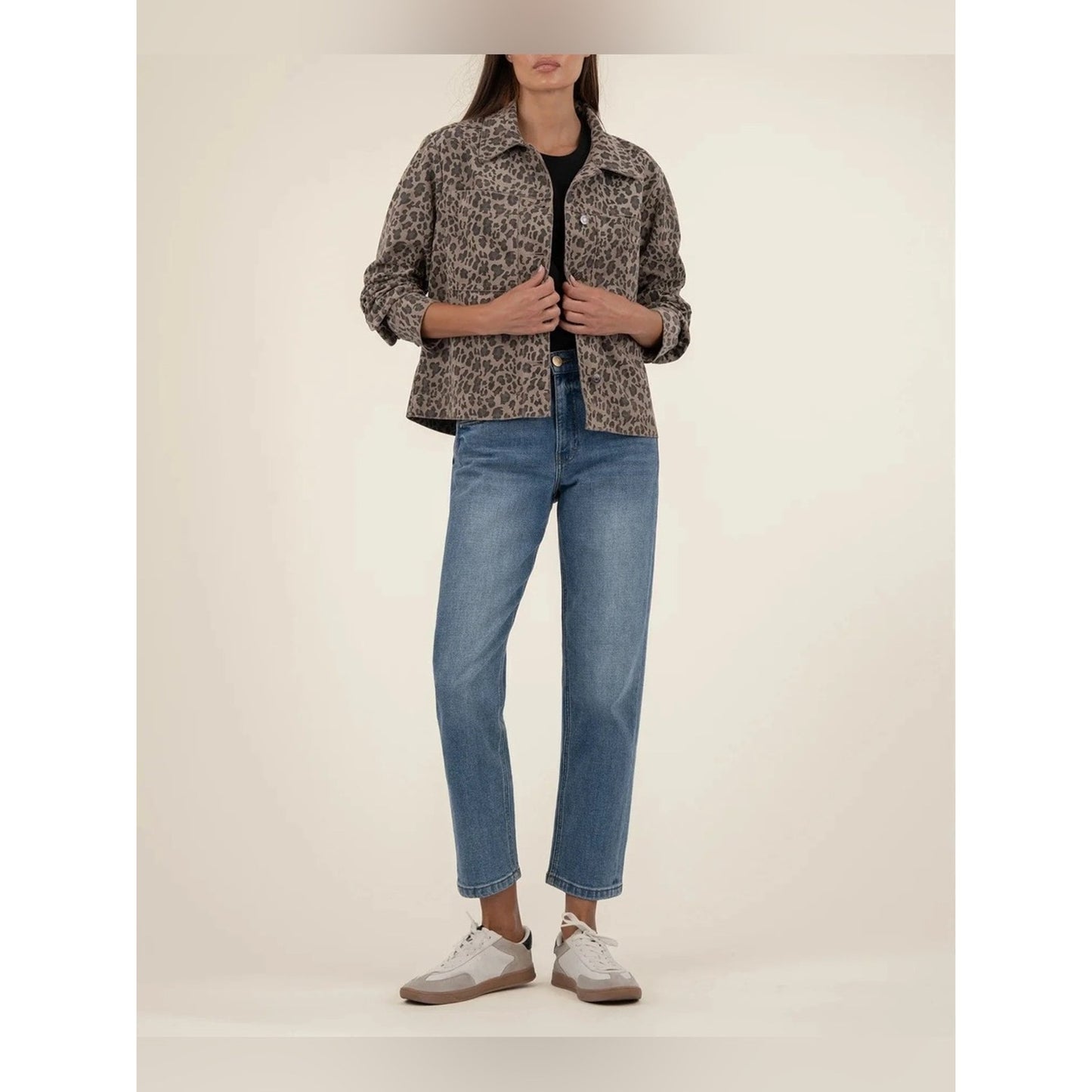 🆕 Kut from the Kloth Leopard Arya Shirt Jacket NWT SZ LG