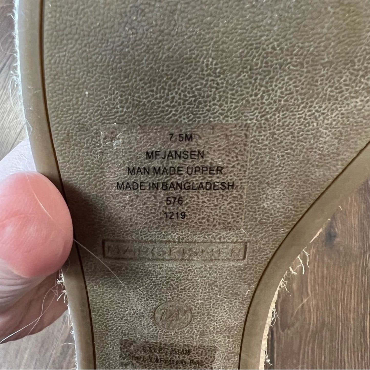 Marc Fisher Jansen Espadrille Wedge Sandal SZ 7.5