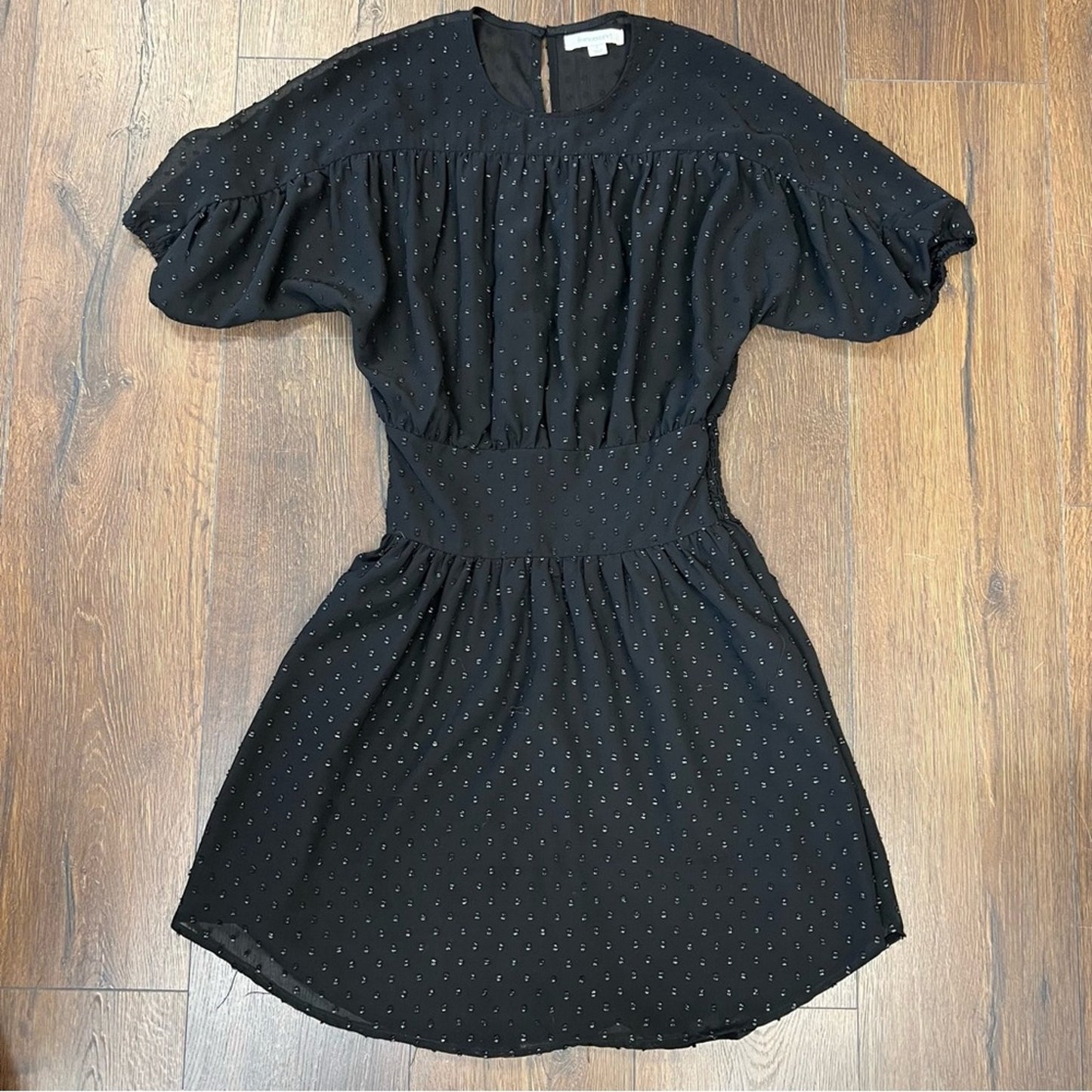 Francesca’s black textured mini dress SZ SM