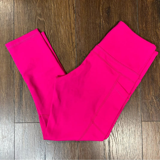 ZYIA hit pink pocket light n tight leggings SZ 2