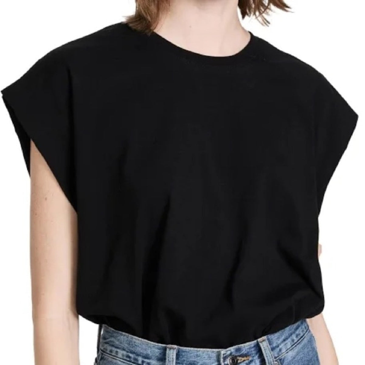🆕 Pistola Trina Black Muscle Tee NWT SZ SM