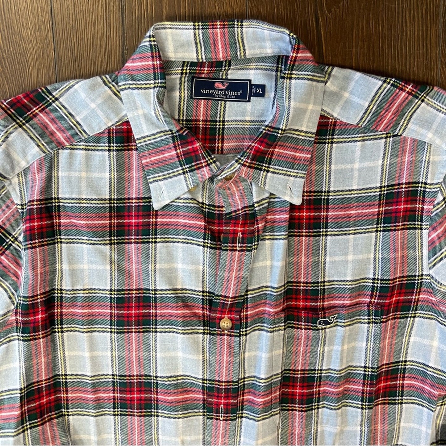 Vineyard Vines tartan plaid flannel SZ XL