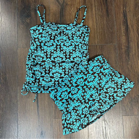 Lands’ end two piece tankini SZ 4/6