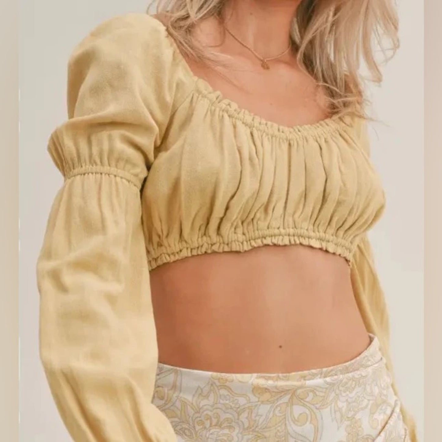 🆕 Sage the label flavor of Tuscany crop top SZ MED