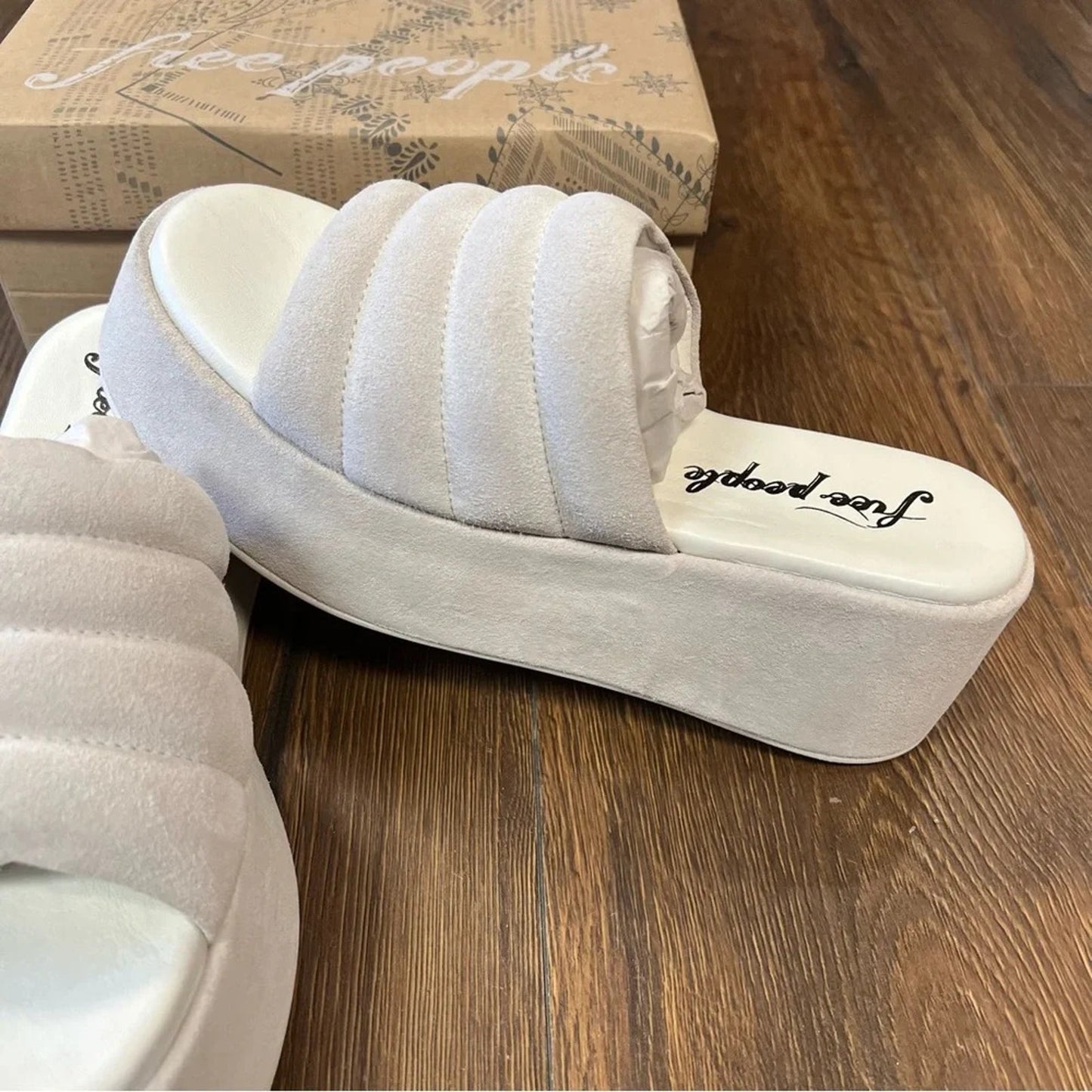 🆕 Free People Almost paradise platform in sea salt SZ 37.5