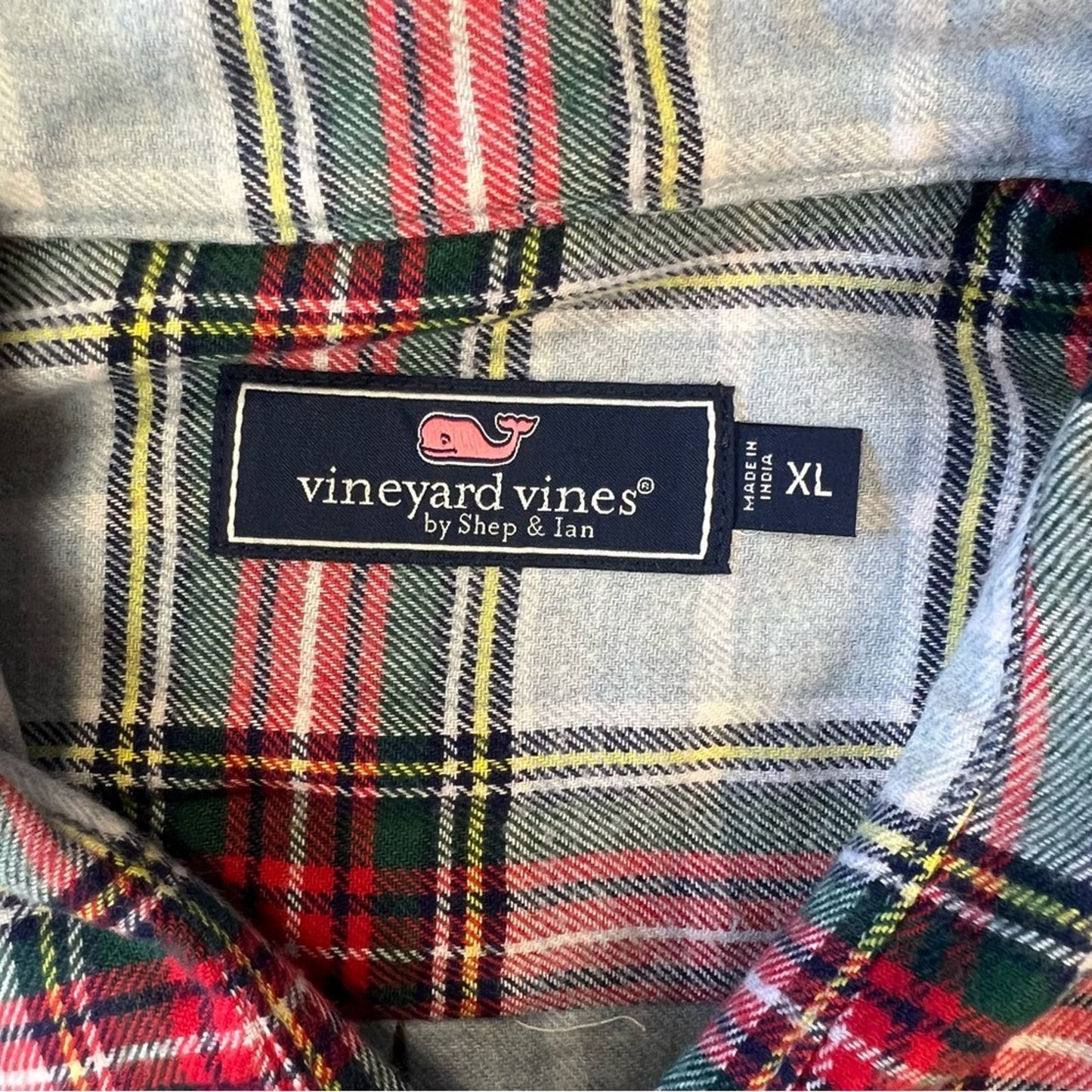 Vineyard Vines tartan plaid flannel SZ XL